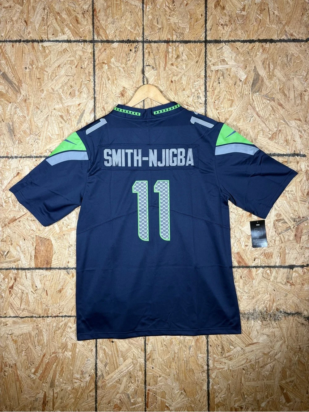 Nike Seattle Seahawks Navy & Green #11 Men’s Jaxon Smith-Njigba Jersey - M
